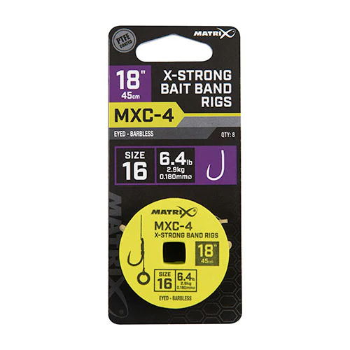 Matrix | MXC-4 X-Strong Bait Band Rigs | 45cm - Image 2