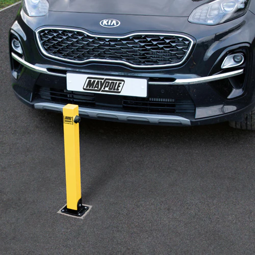 Maypole | Square Fold Down Security Post With Integral Top Lock - Image 3