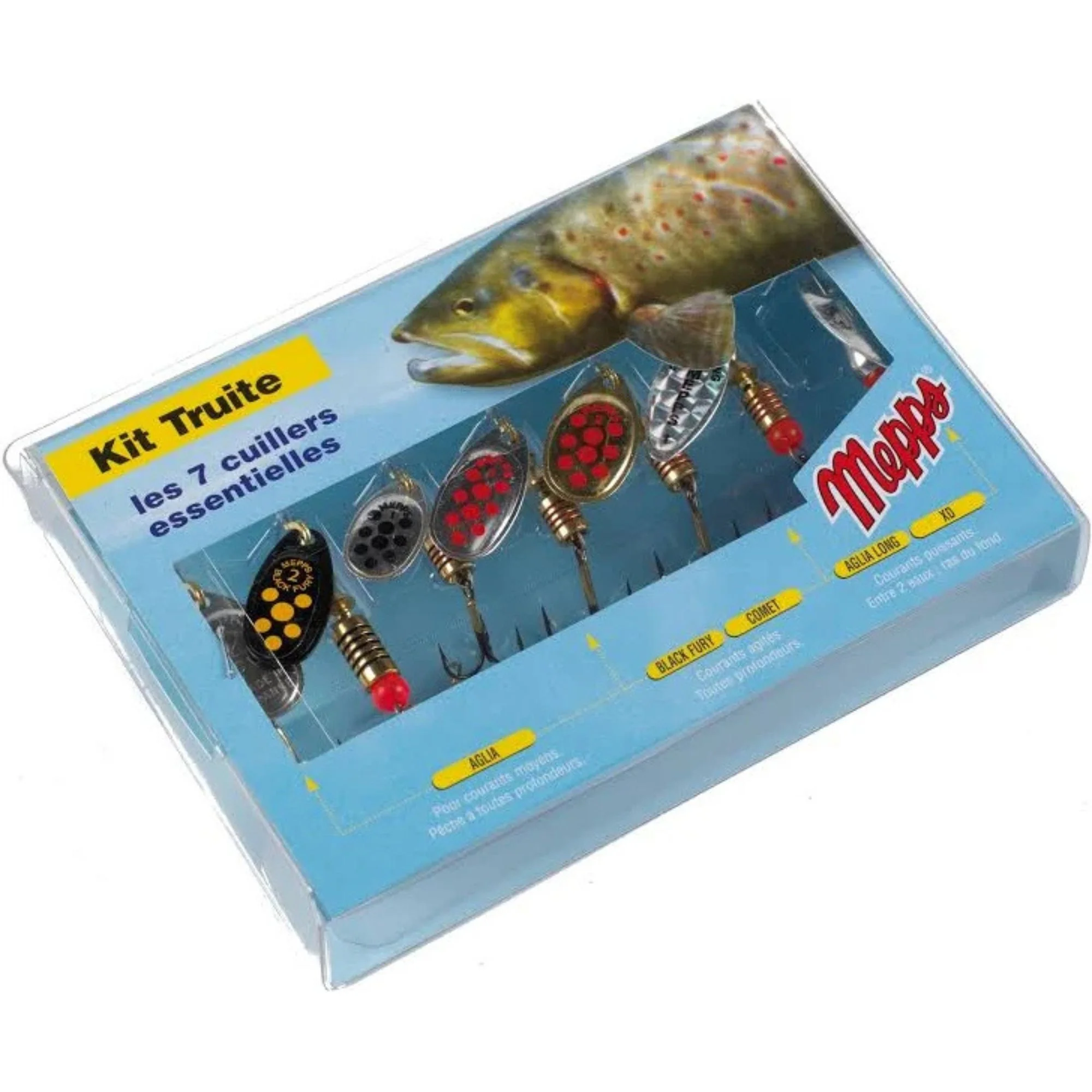 Mepps | Trout Kit | 7 Spoons