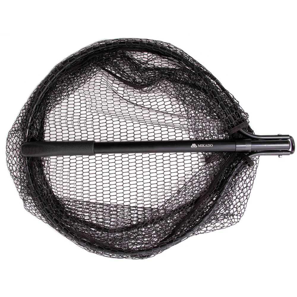 Mikado | Automatic Landing Net 130cm 50/45cm With Rubber Net 6x15mm - Image 2