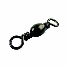 Mustad | Black Barrel Swivel