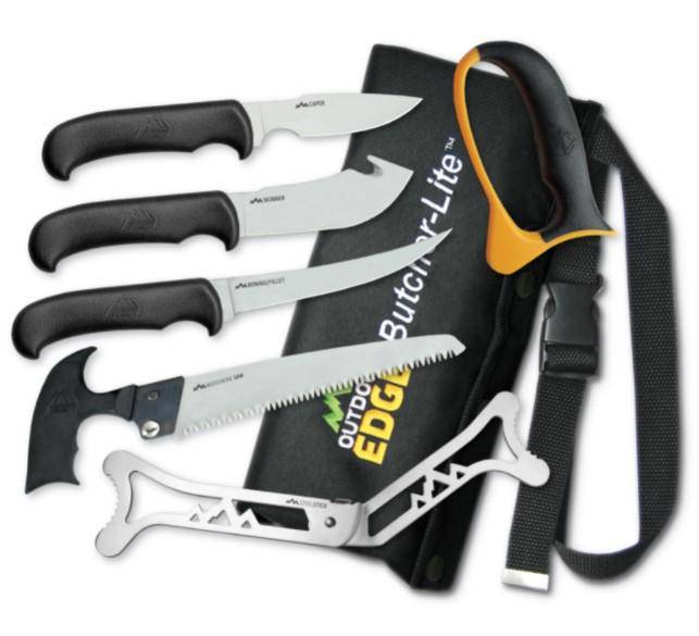 Outdoor Edge | Butcher-Lite | * Piece Roll-Pak Box | Knife Kit | Fixed Blade