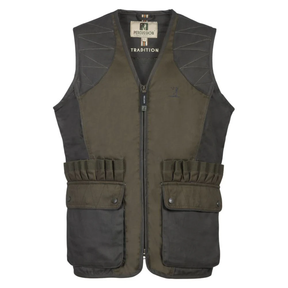 Percussion | Traditional Shooting Vest | Khaki