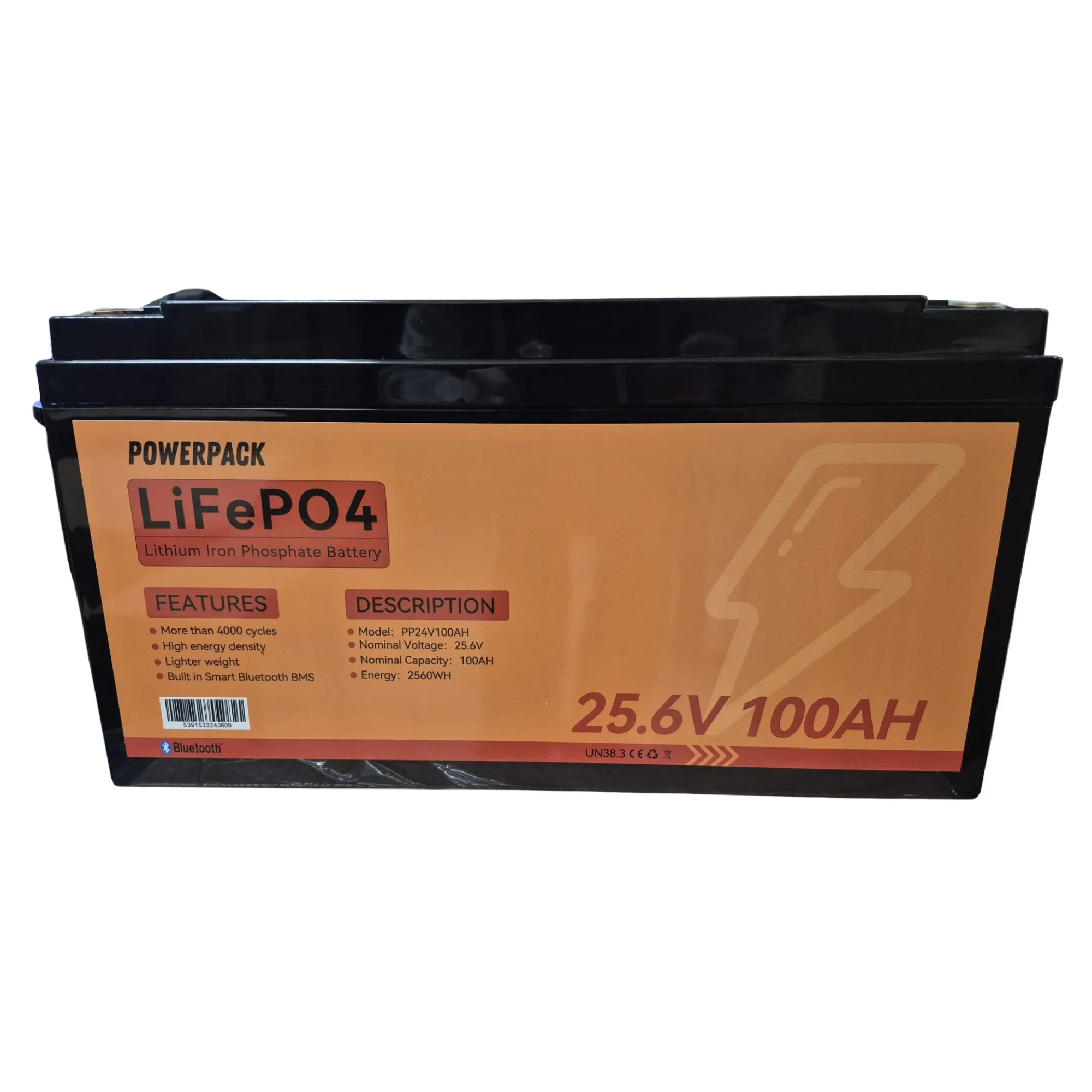 PowerPack | LifePO4 Lithium Battery with Bluetooth | 24V 100Ah