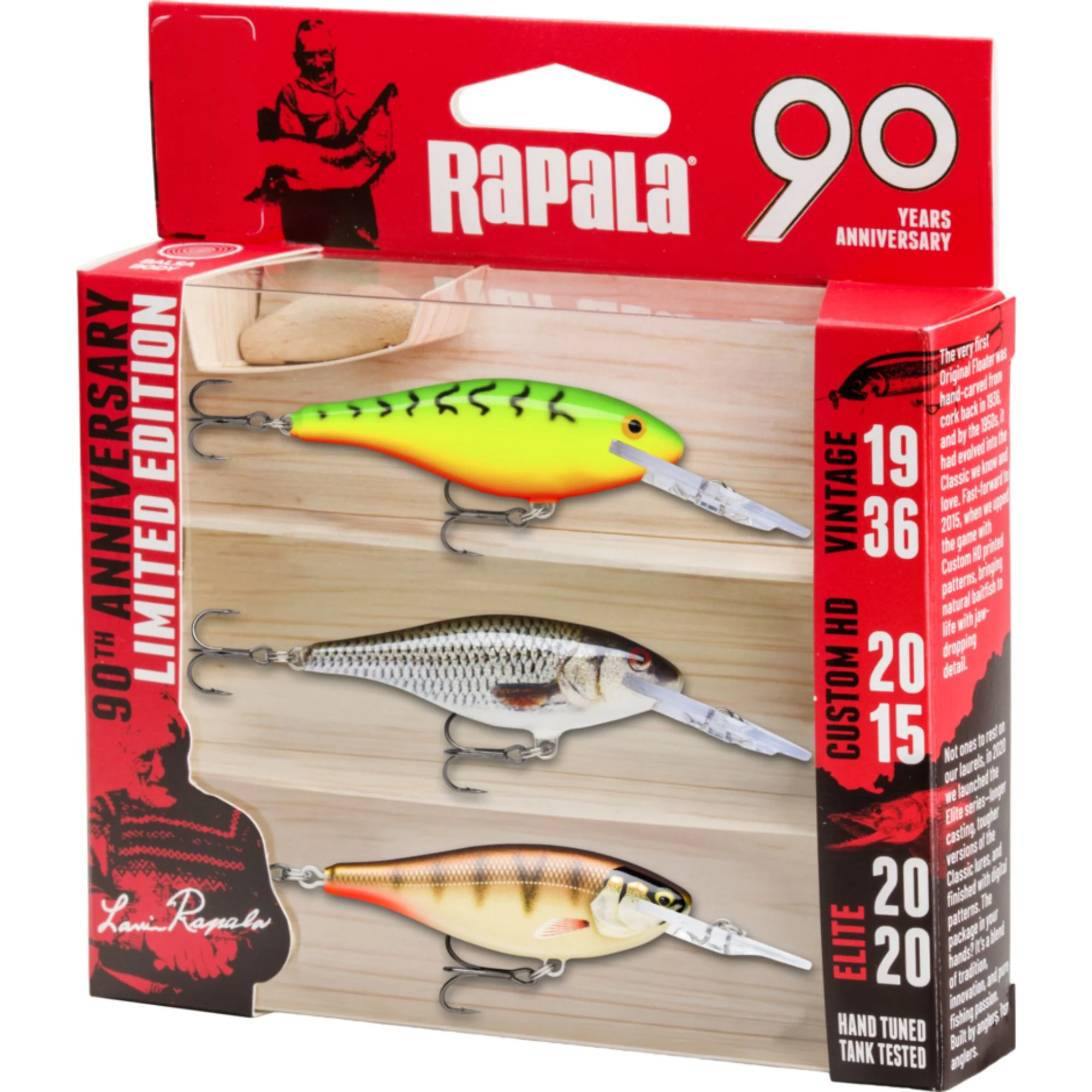 Rapala | 90 Years Lure Kit Shad Rap Mid Bright