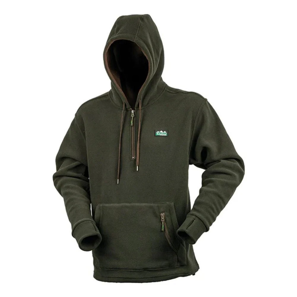 Ridgeline | Ballistic Long Sleeved Fleece Hoodie | Olive - Image 2