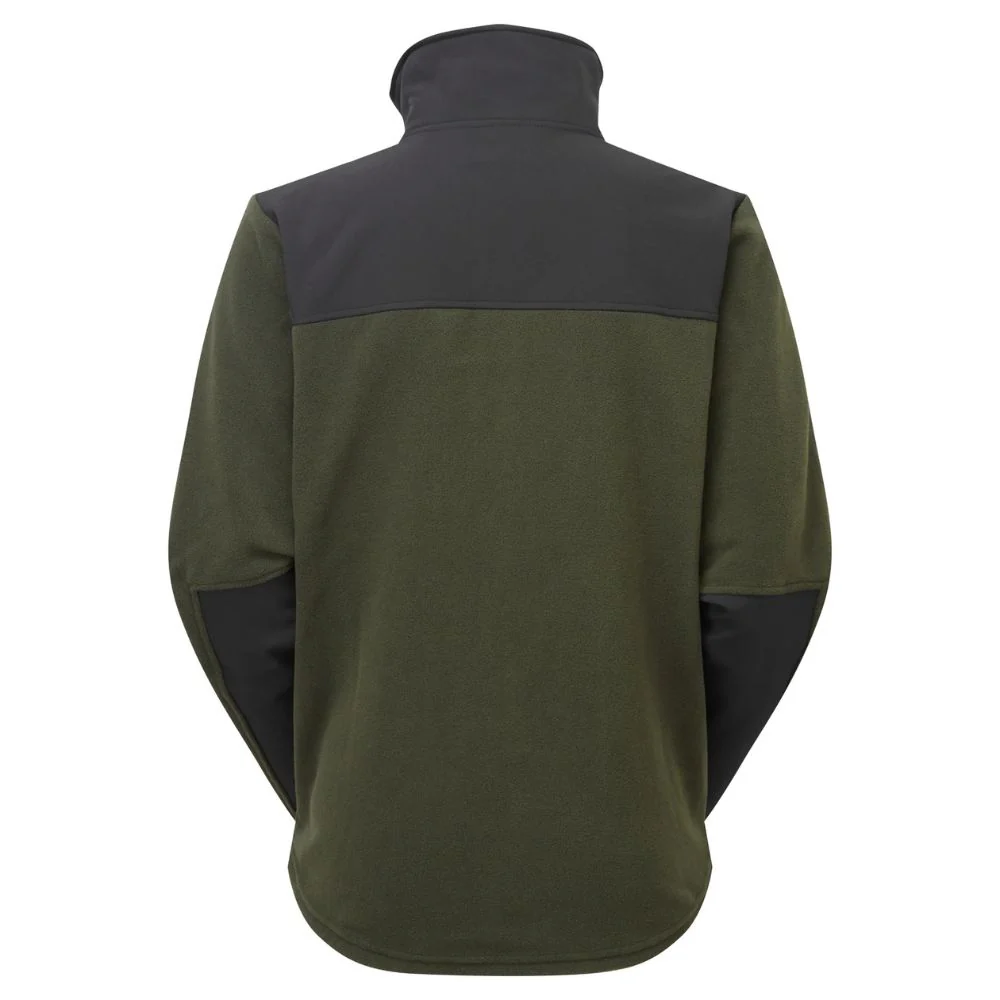 Ridgeline | Ballistic Long Sleeved Fleece Hoodie | Olive/Black - Image 2