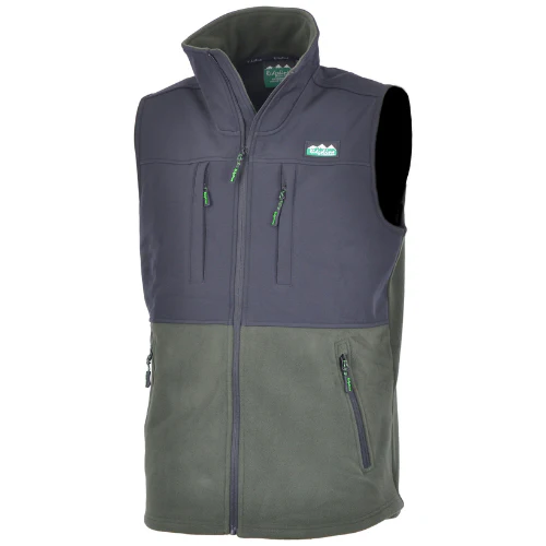 Ridgeline | Hybrid Fleece Vest | Olive & Black