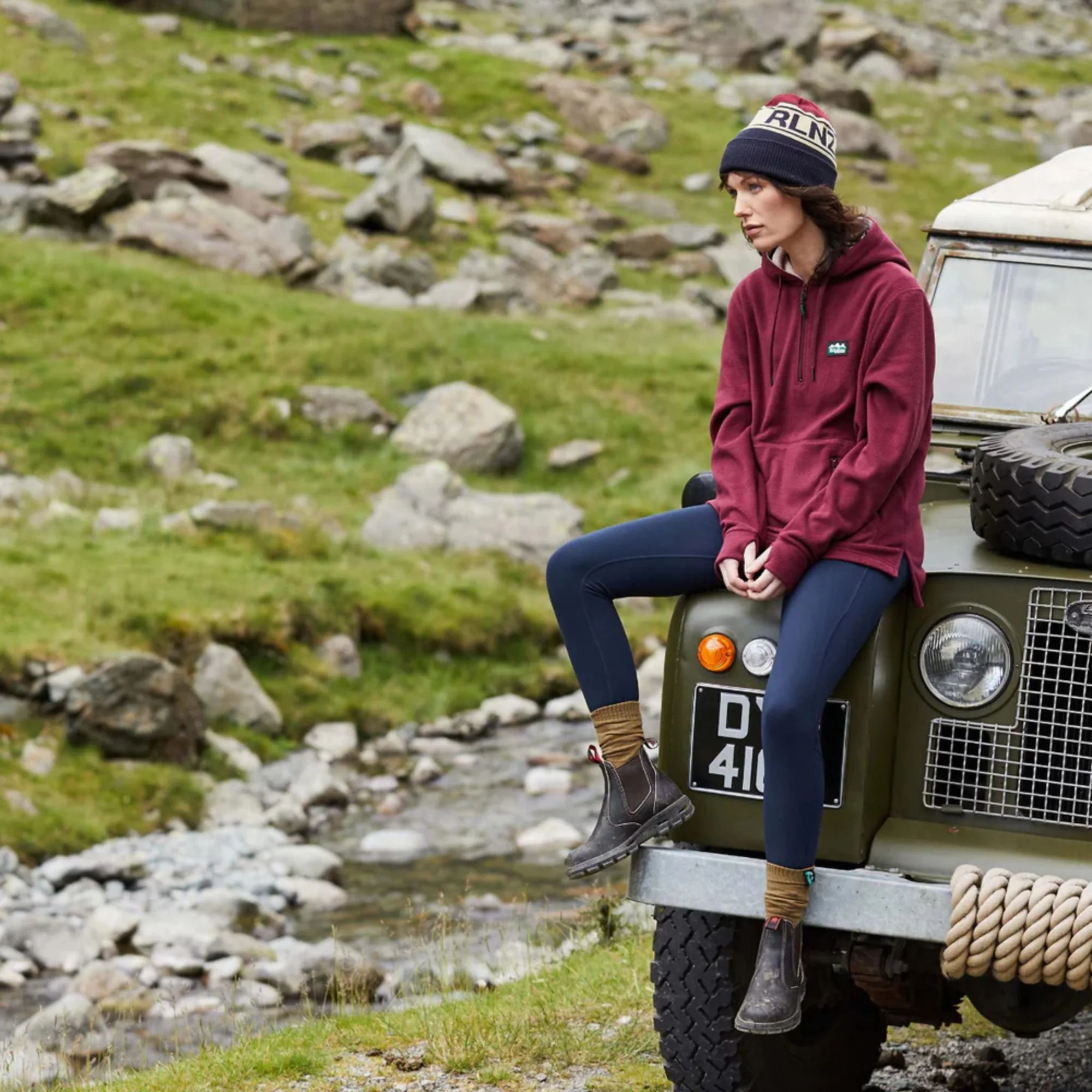 Ridgeline | Women's Ballistic Fleece Hoodie | Winter Berry - Image 3