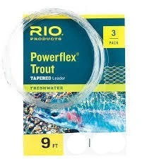 Rio | Powerflex Tapered Trout Leader | 9' | 3pk