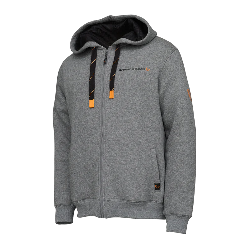 Savage Gear | Classic Zip Hoodie | Grey Melange