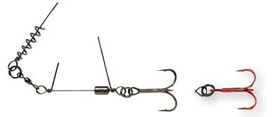 Savage Gear | SS Corkscrew Stinger 3D | Red & Bn | 2pcs