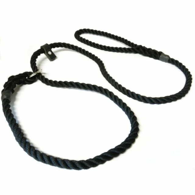 Slip Lead Three Strand Rope With Rubber Stop | 10mm x 1.5m - Image 3