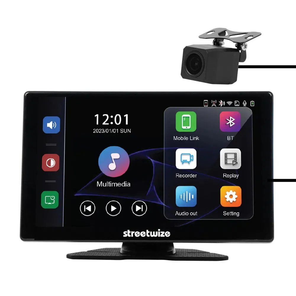 Streetwize | 9" FreePlay Car Display Unit with Rear Camera