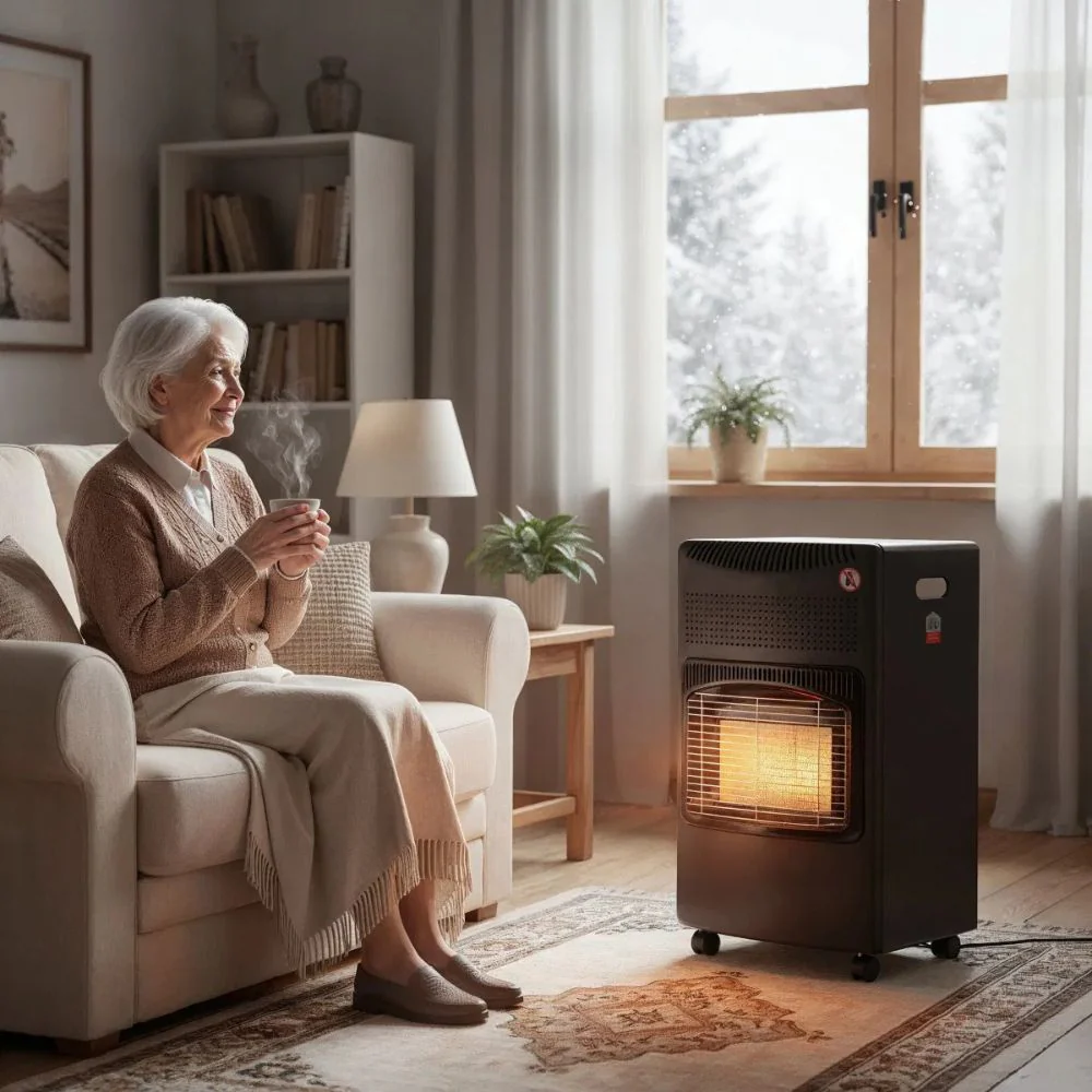Streetwize | Portable Butane Cabinet Heater | Black - Image 7