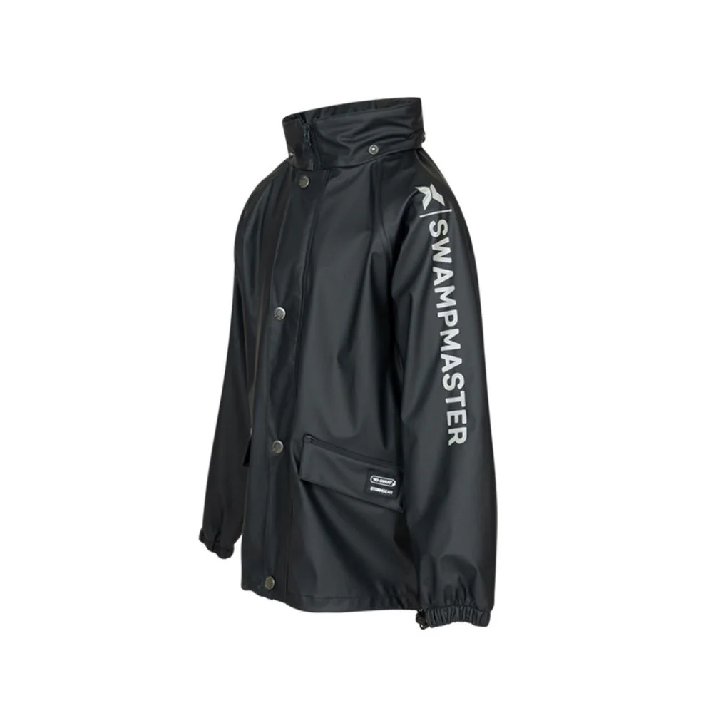Swampmaster | No-Sweat Stormgear Junior Waterproof Jacket | Navy - Image 2