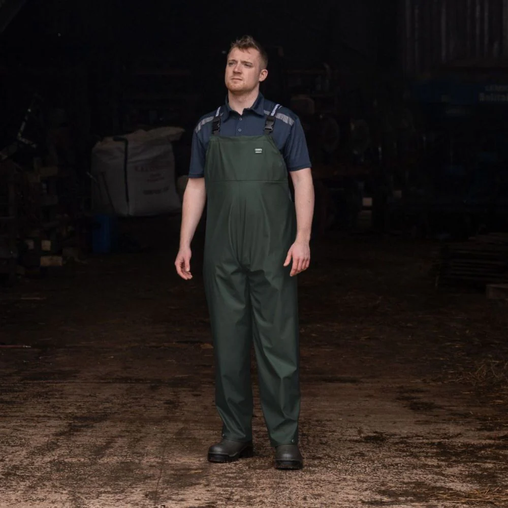 Swampmaster | No-Sweat Stormgear Waterproof Bib & Brace Green - Image 4