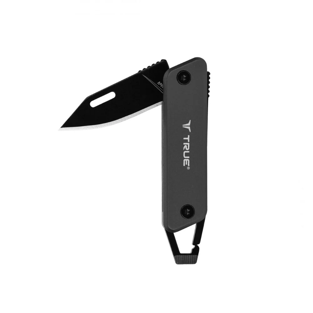 True Utility | Modern Keychain Knife | Gun Metal / Black Oxide