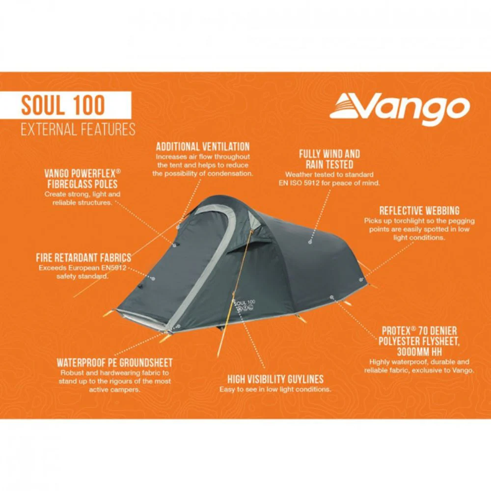 Vango | 1 Man Tent | Soul 100 - Image 2