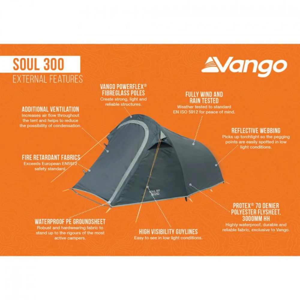 Vango | 3 Man Tent | Soul 300 - Image 2