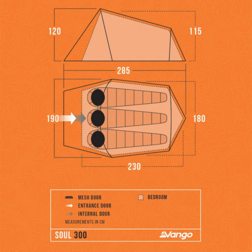 Vango | 3 Man Tent | Soul 300 - Image 4