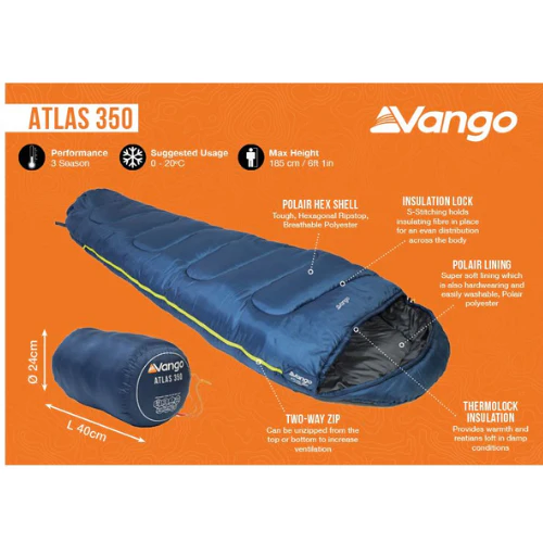 Vango | Atlas 350 Sleeping Bag - Image 2
