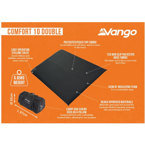 Vango | Comfort 10 Double Sleep Mat - Image 3