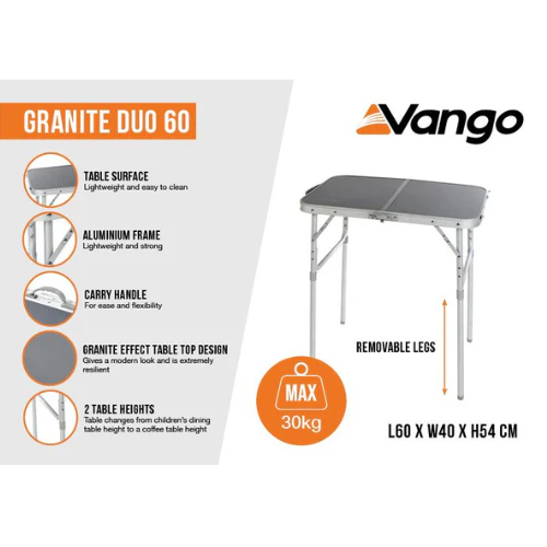 Vango | Granite Duo 60 Table - Image 2