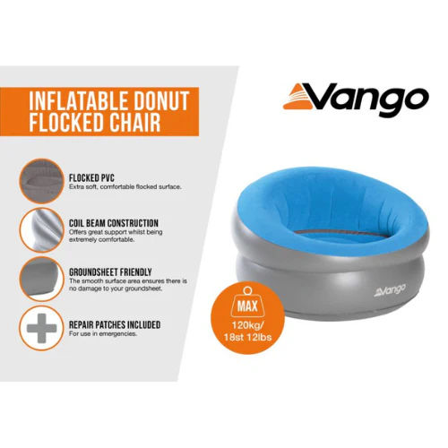 Vango | Inflatable Donut Flocked Chair - Image 3