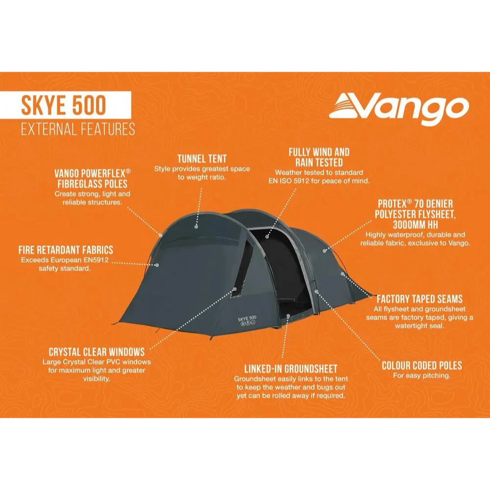 Vango | Skye 500 | 5-Man Tent - Image 8