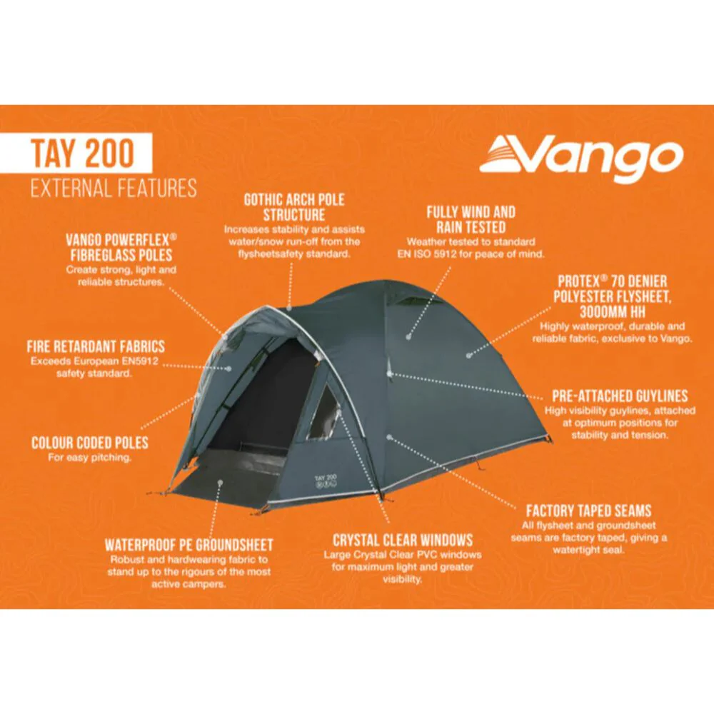 Vango | Tay 200 Tent | 2 Person Tent - Image 3