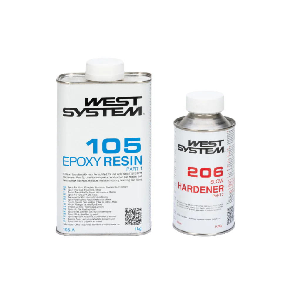 West System | 105 Epoxy Resin and 206 Slow Hardener and | 1.2 kg