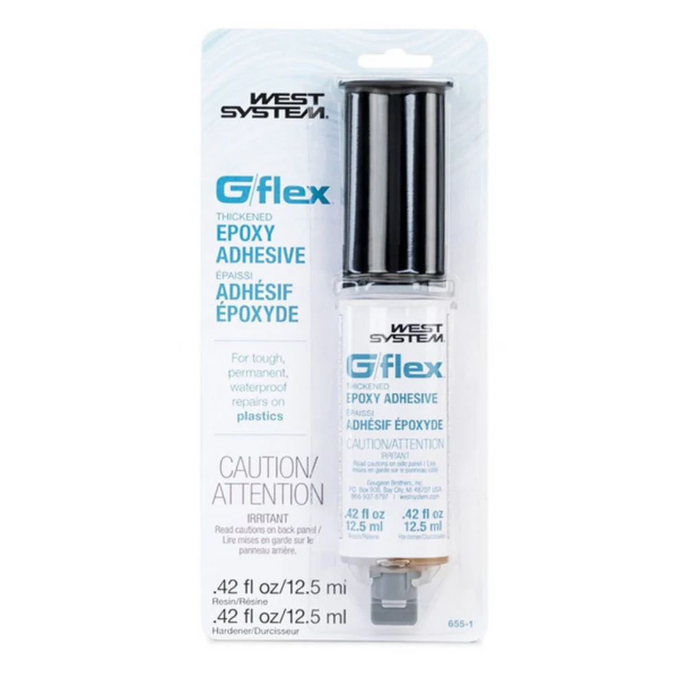 West System | G-Flex 655 Thickened Epoxy Syringe Kit | 25ml