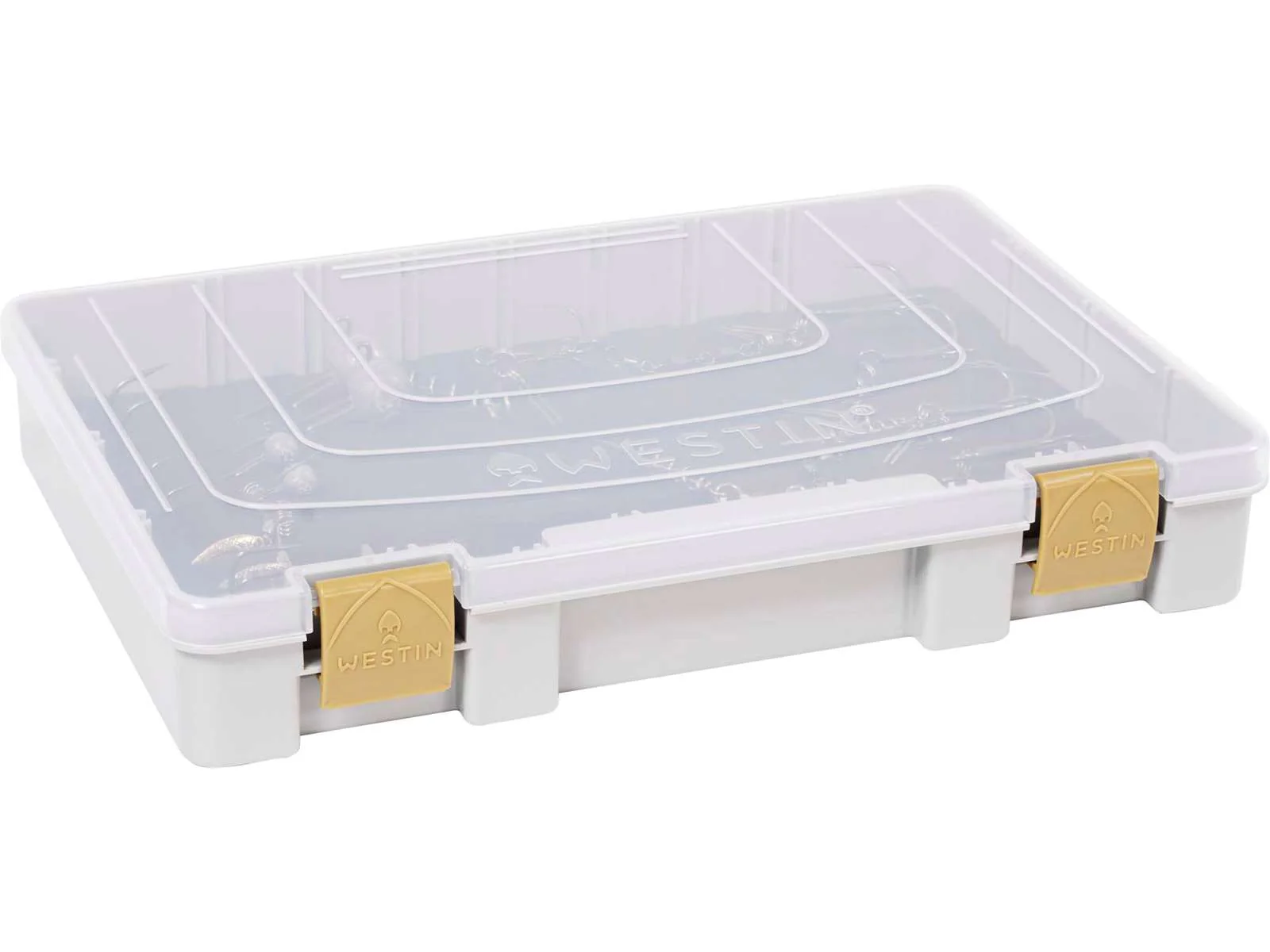 Westin | W3 Rig Box | Grey/Clear | 28x19.5x4.5cm