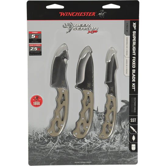 Winchester | Deer Season | XP Superlight | 4 Piece | Fixed Blade Knife Set