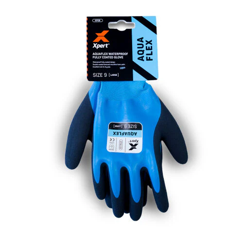 Xpert | Core Aquaflex | Waterproof Fully Coated Glove | Blue/Black